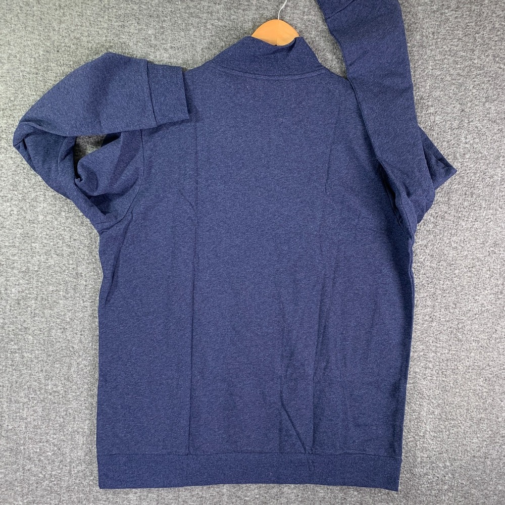 Criquet Fleece 1/4 Zip Men Extra Large Navy Blue Golf Preppy Modern A2 NEW - Picture 6 of 10